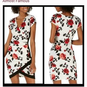 Almost Famous white red floral dress